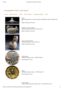 Iconographie des Sirènes dans l'antiquité