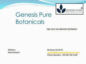Cbd Oil Nz Buy at Genesis Pure Botanicals