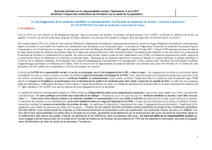 La Faculté de médecine de Sousse : un établissement à orientation communautaire 