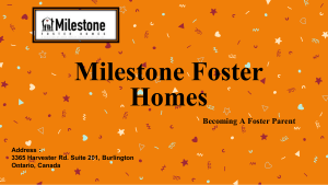 Foster Care Provider at Milestone Foster Homes