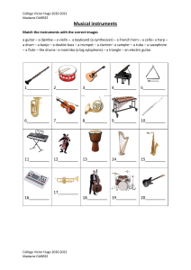 Musical instruments 1p nom