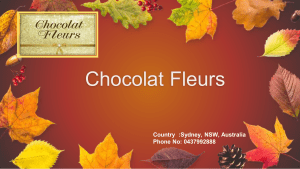 Chocolate Bouquets by Chocolat Fleurs