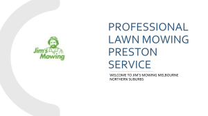 Professional Lawn Mowing Preston Service