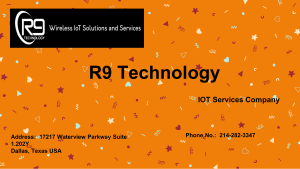 IOT Solution And Services by R9 Technology