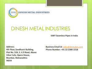 Carbon Steel Seamless Pipe by Dinesh metal Industries
