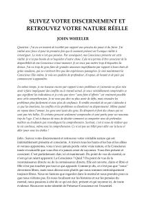 Conscience et nature r&eacute;elle : John Wheeler