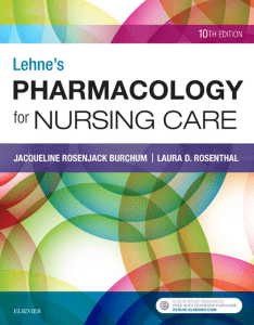 burchum jr rosenthal ld lehnes pharmacology for nursing care