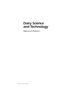 Dairy Science and Technology (CRC 2005)