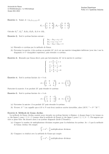 Systemes lineaires