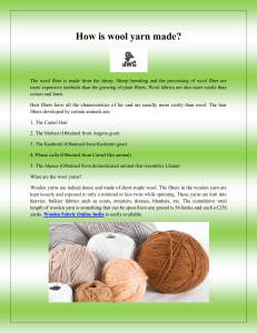 How is wool yarn made
