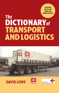 David Lowe - The Dictionary of Transport and Logistics-Kogan Page (2002)