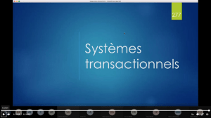 Systèmes transactionnels