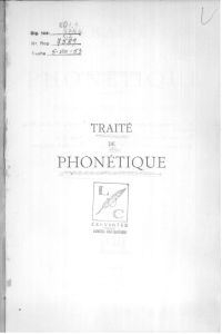 Traité de phonétique (Maurice GRAMMONT) [3e édition, 1946]