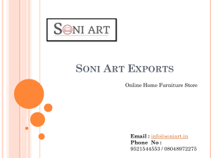 Buy online Furniture at Soni Art Exports