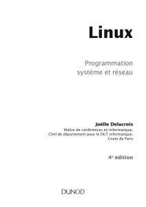 Linux – Programmation système et réseau