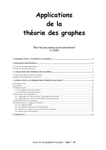 Applications de la Théorie des Graphes