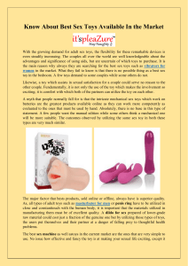 Know About Best Sex Toys Available In the Market