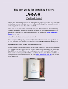 The best guide for installing boilers