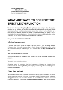 What Are Ways To Correct The Erectile Dysfunction