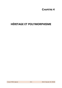 H&eacute;ritage et Polymorphisme en Java - Cours POO