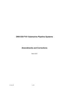 DNV OS-F101-UPDATE