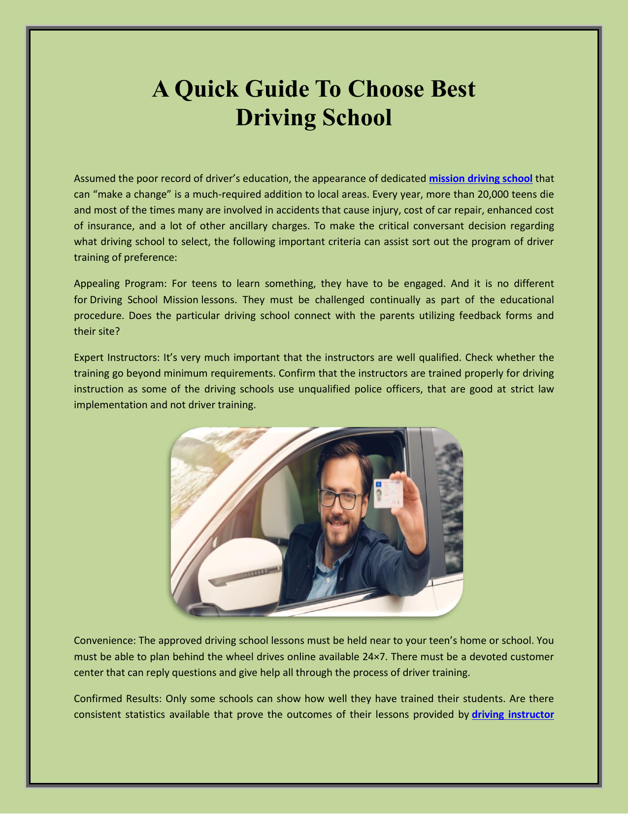 Driving Schools Saskatoon