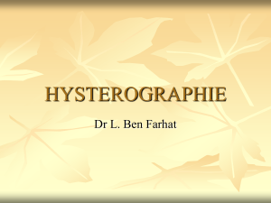 HYSTEROGRAPHIE 