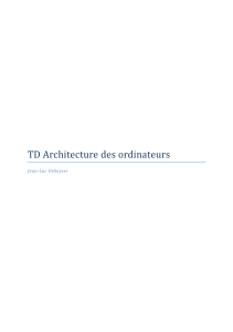 TD Architecture des ordinateurs