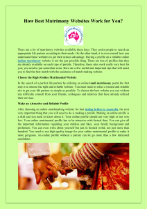 How Best Matrimony Websites Work for You