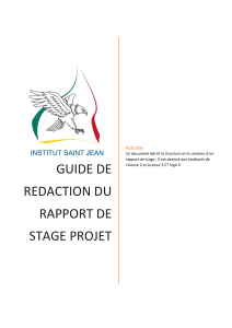 Guide de Redaction du Rapport de Stage L2-L3-Ingé 4