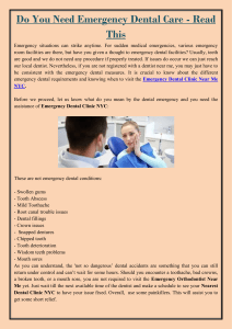 Do You Need Emergency Dental Care - Read This