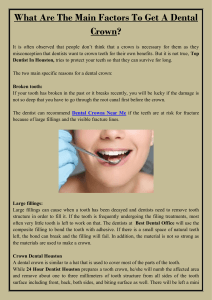 What Are The Main Factors To Get A Dental Crown