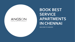 Book Best Service Apartments in Chennai