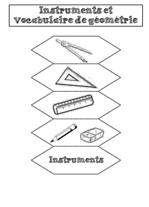 Instrument et vocabulaire géométrie