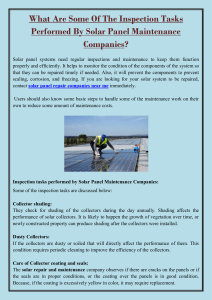 What Are Some Of The Inspection Tasks Performed By Solar Panel Maintenance Companies