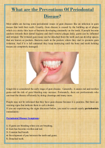 What are the Preventions Of Periodontal Disease