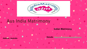 Matrimony Sites In Australia