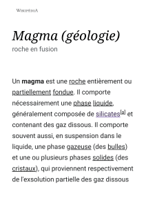 Magma (géologie) — Wikipédia (1)