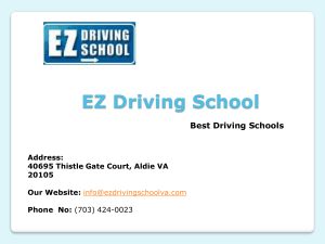 Driving School in Sterling VA