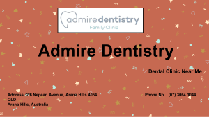 Permanent Tooth Filling by Admire Dentistry
