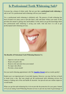 Is Professional Teeth Whitening Safe