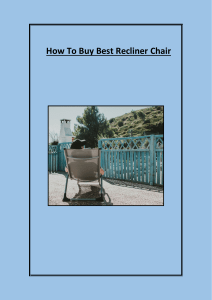 How To Buy Best Recliner Chair