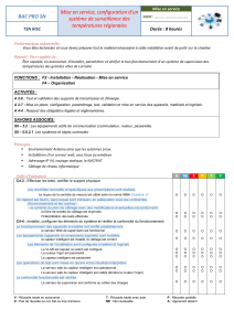 TP Mise en service d'un système de surveillance des températures régionales