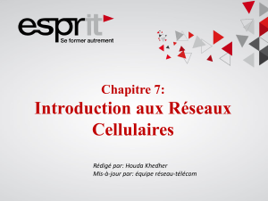 Introduction aux réseaux cellulaires : GSM, GPRS, 3G, 4G, 5G