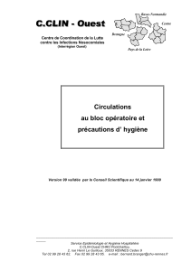Circulations et Hygi&egrave;ne au Bloc Op&eacute;ratoire
