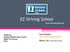 Behind The Wheel Driving School