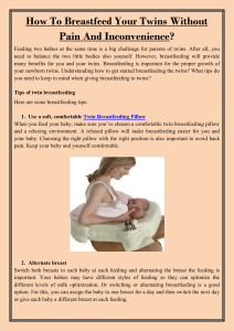 How To Breastfeed Your Twins Without Pain And Inconvenience