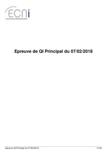 QI Principal - ECN 2016