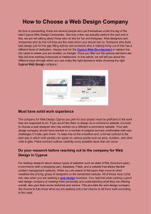 How to Choose a Web Design Company