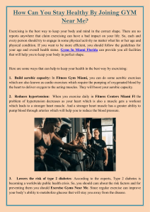 How Can You Stay Healthy By Joining GYM Near Me